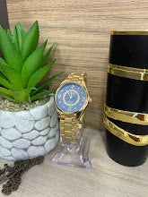 RELOJ LIMITED DAMA DORADO FONDO AZUL