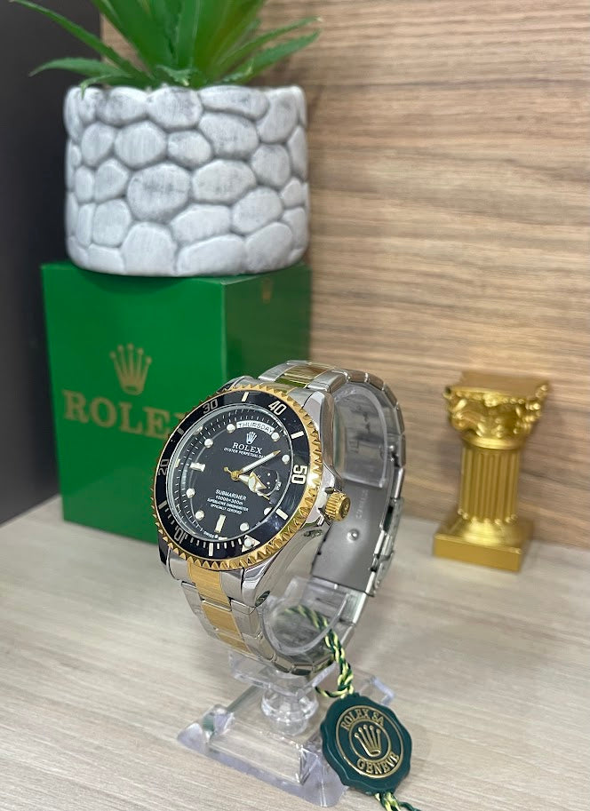 RELOJ ROLEX CABALLERO BICOLOR CARANEGRA