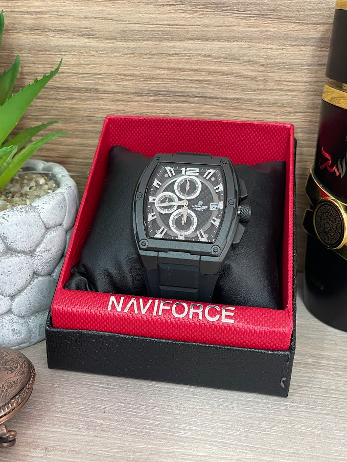 RELOJ NAVIFORCE CABALLERO NEGRO