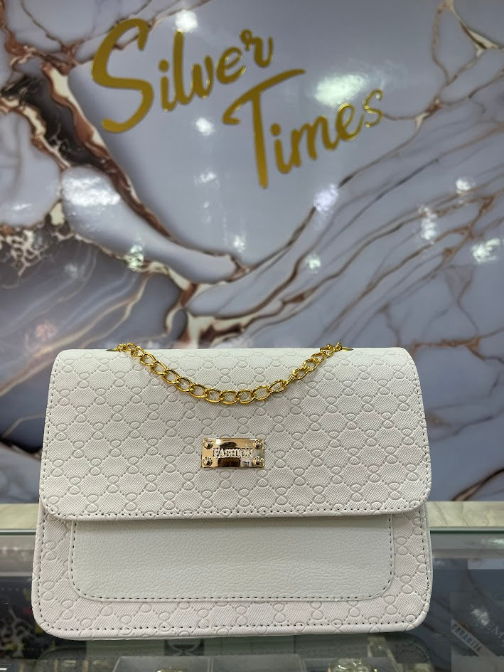 BOLSO DAMA BLANCO BAUL FASHION