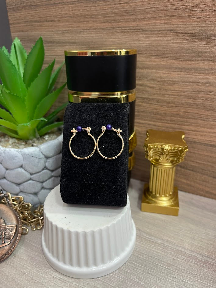 CANDONGA OVALO TUBO IRREGULAR 20MM ORO LAMINADO