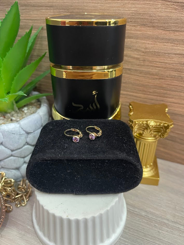 ARETE GANCHO MINI CIRCON 4MM