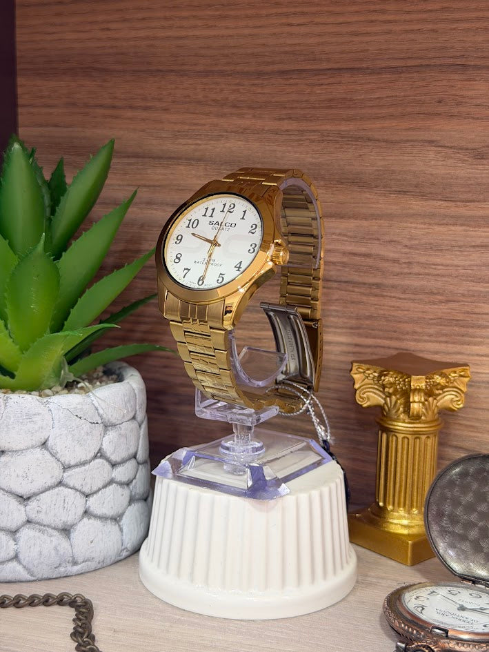 RELOJ SALCO DAMA OVALADO TALCO BLANCO