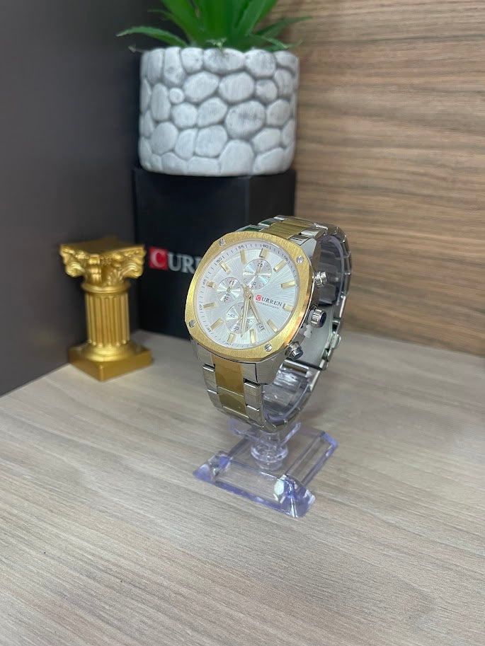RELOJ CURREN BICOLOR OVALADO