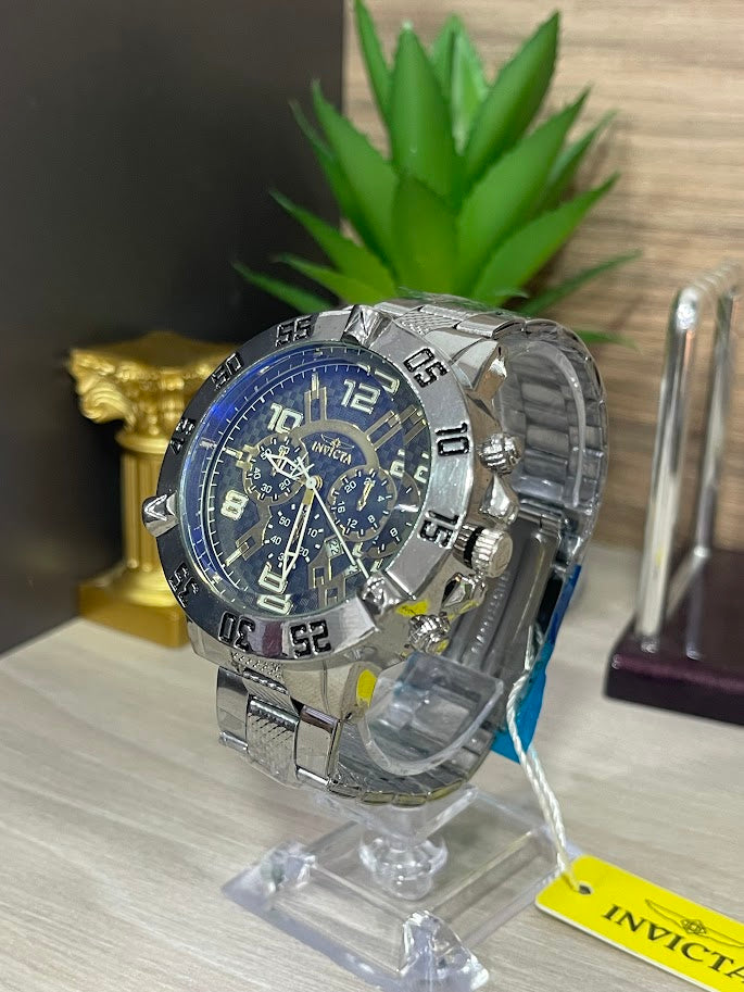 RELOJ INVICTA PLATEADO ESFERA AZUL