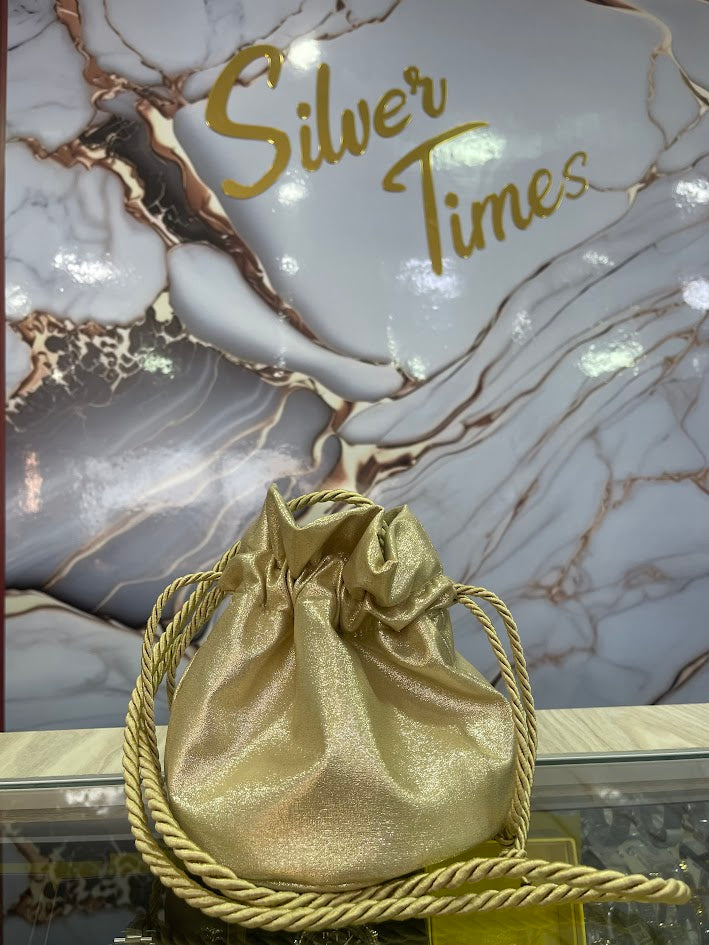 BOLSO DAMA TIPO MOCHILA DORADO