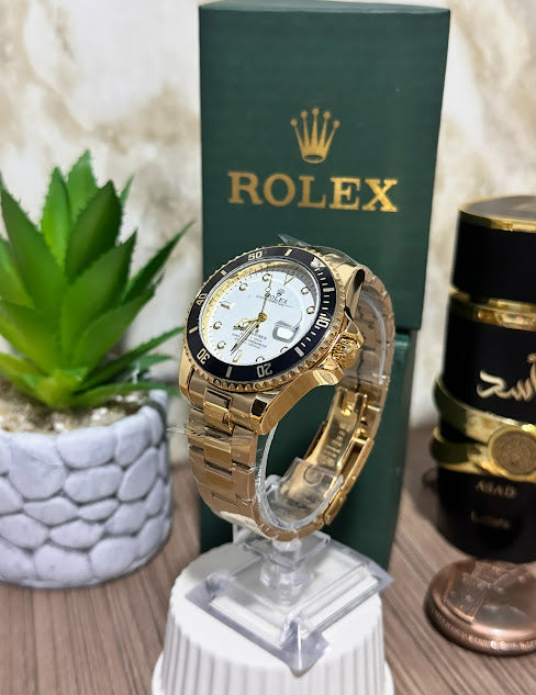 Rolex Dorado Esfera Blanca