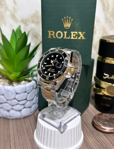 Rolex Bicolor Esfera Negra