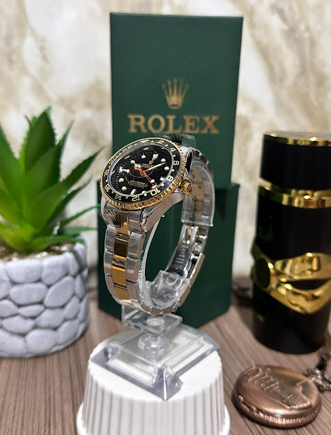 Rolex Bicolor Dama Esfera Negra