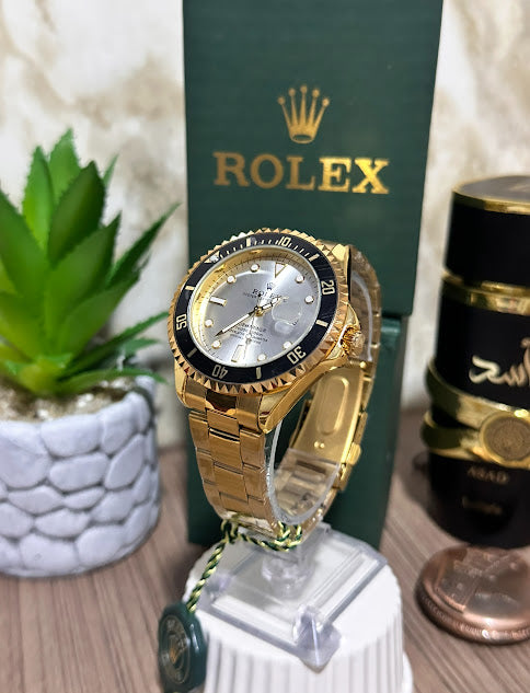 Rolex Dorado Esfera Blanca Semiautomático
