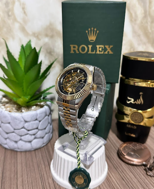Rolex Bicolor Semiautomatico Esfera Negra