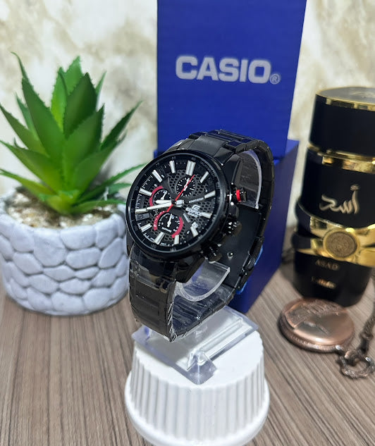 Casio Edifice Negro Esfera Negra