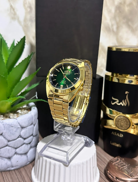 Orient Dorado Esfera Verde