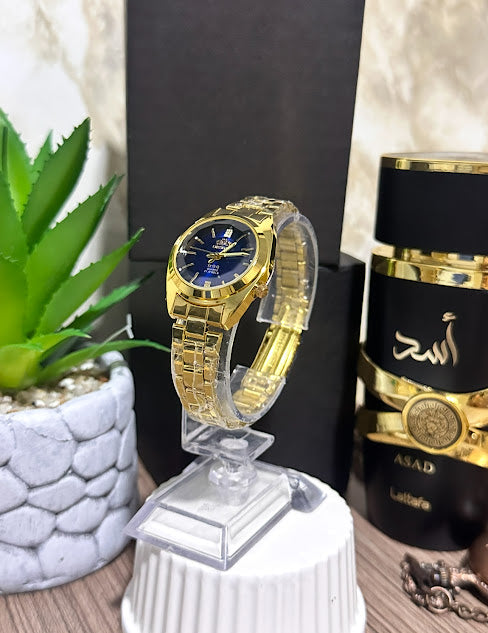 Orient Dama Dorado Esfera Azul