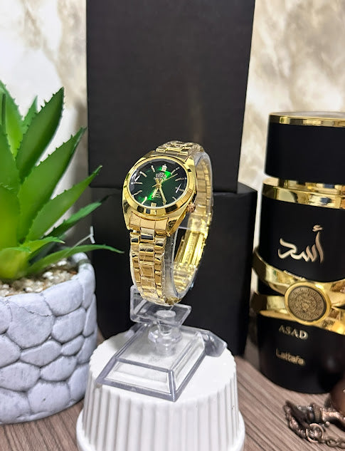 Orient Dama Dorado Esfera Verde