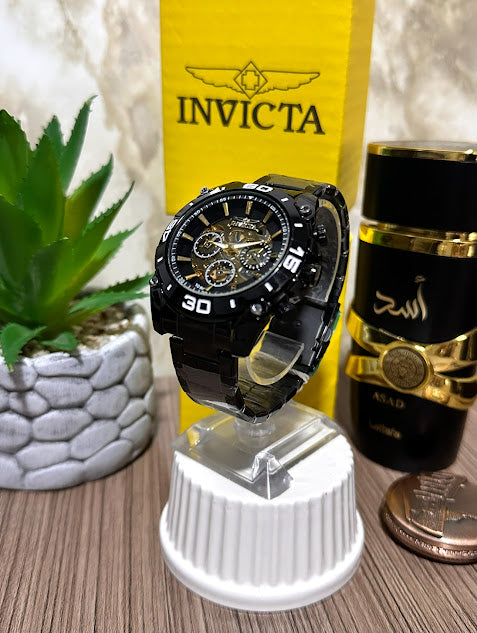 Invicta Negro Metalico Corazon Abierto