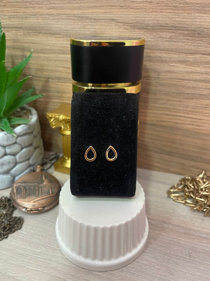 TOPO SILUETA GOTA 7X10 ORO LAMINADO