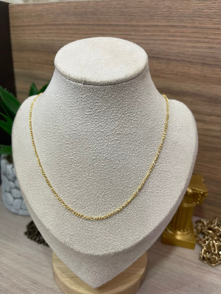 CADENA 3X1 60CM ORO LAMINADO