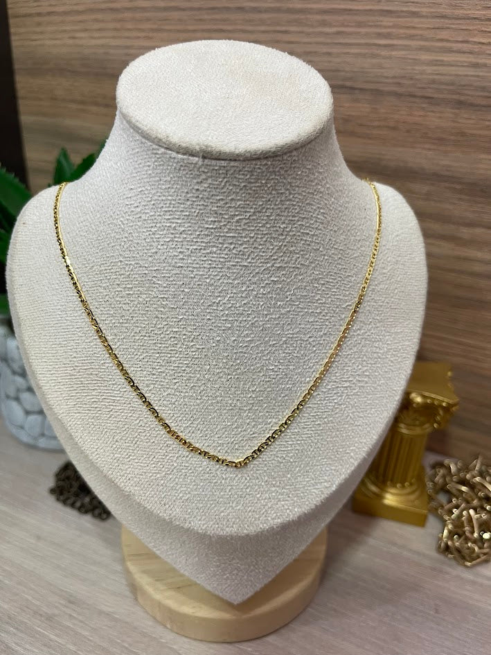 CADENA PLANA 2.15 ORO LAMINADO