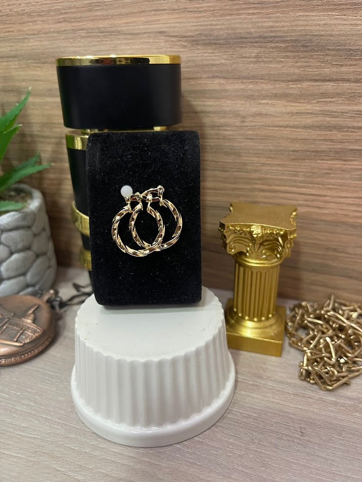 CANDONGA ENTORCHADA 25MM ORO LAMINADO