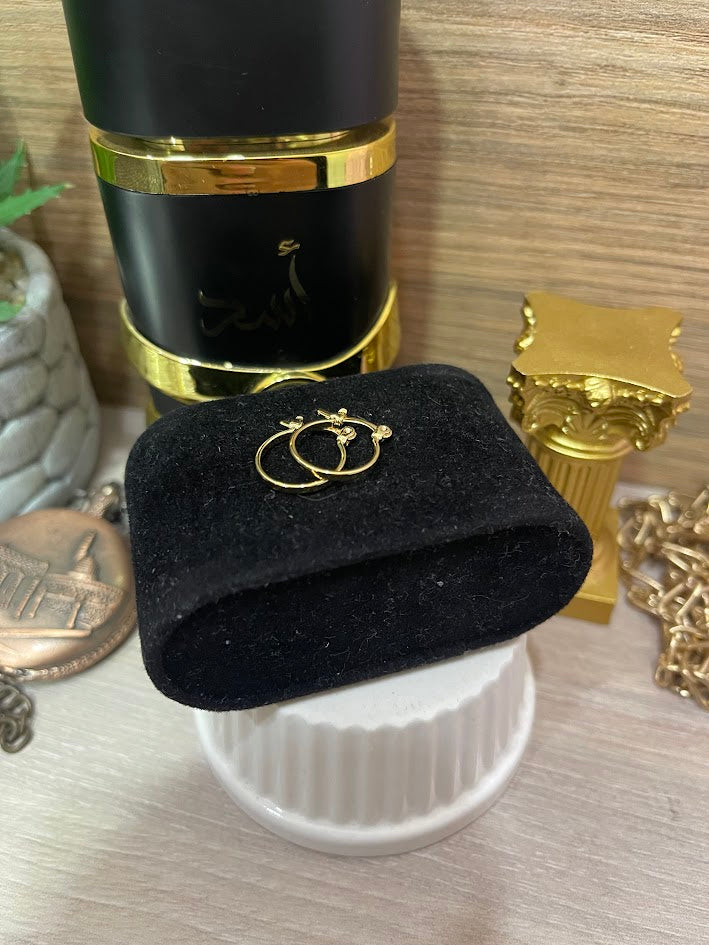 CANDONGA LISA 14MM MINI TUBO CUADRADO ORO LAMINADO