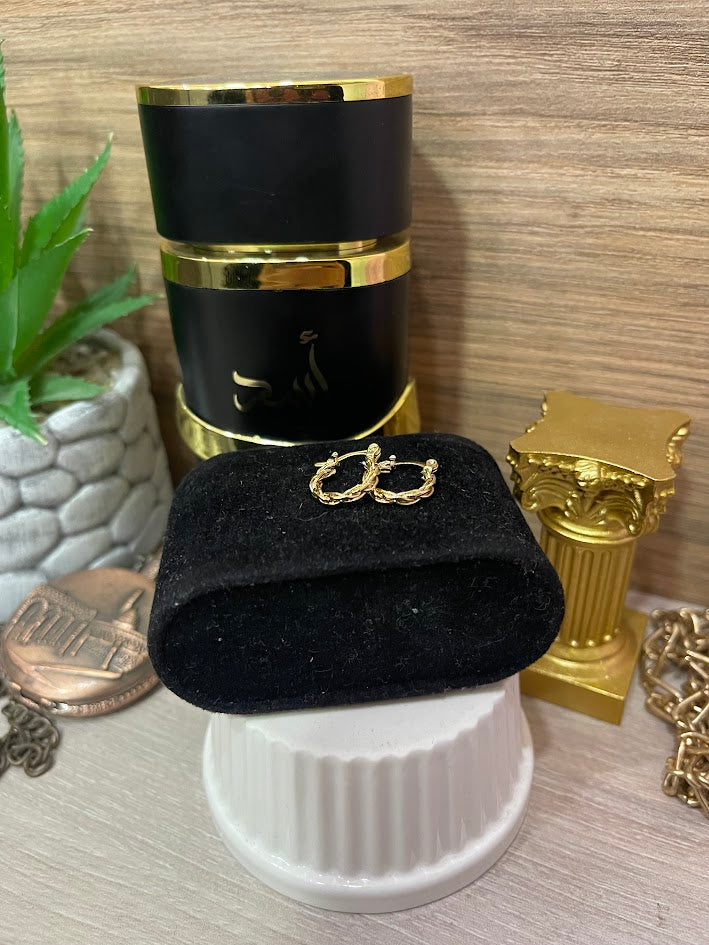 CANDONGA FI ENTORCHADA 14X16MM ORO LAMINADO
