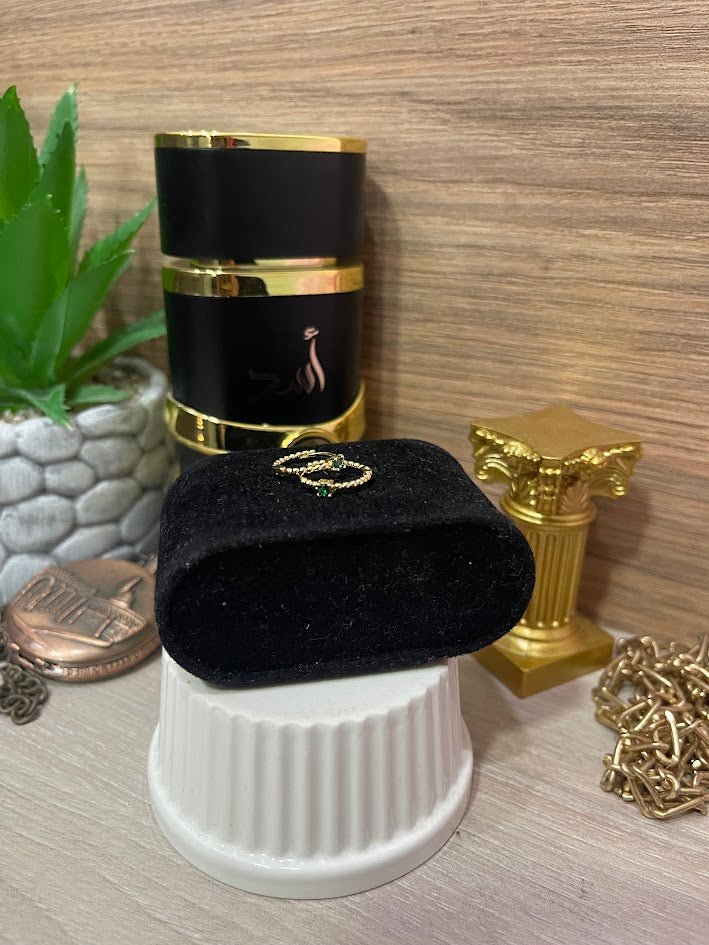 CANDONGA BALIN CIRCON CENTRO 17MM ORO LAMINADO