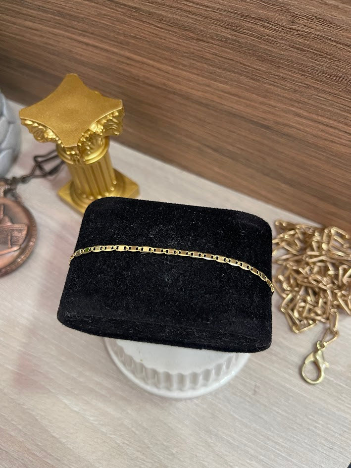 PULSERA PLANA ORO LAMINADO