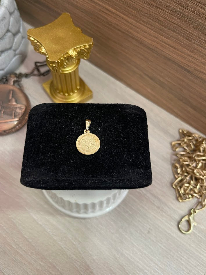 DIJE BALON F.C.F 12X20MM ORO LAMINADO