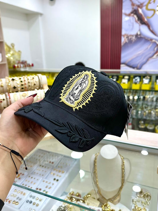 Gorra negra Virgen Maria - Accesorios