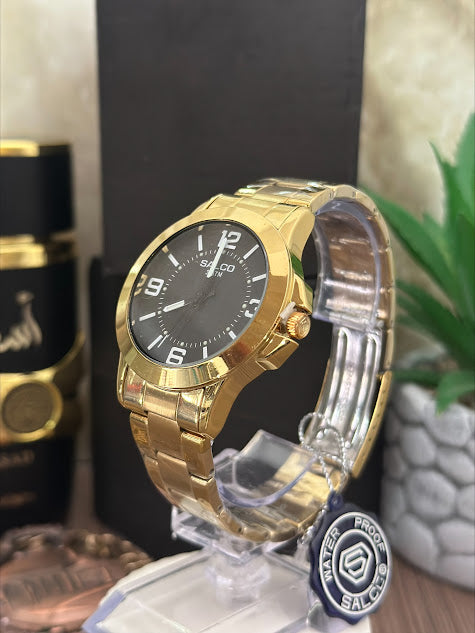 SALCO CABALLERO DORADO ESFERA NEGRA NUMEROS BLANCOS