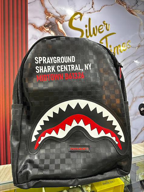 BOLSO GRANDE CUADRADO SHARK NEGRO