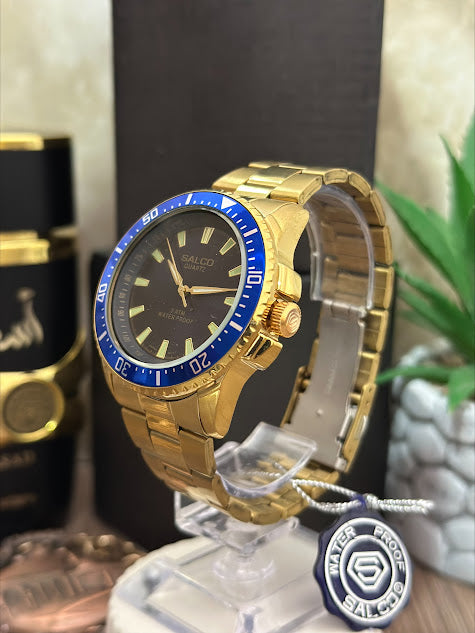 SALCO CABALLERO DORADO ARO AZUL REY ESFERA AZUL