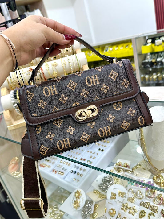 Bolso con Cadena Cafe - Accesorios