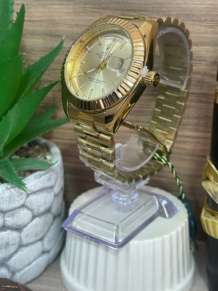RELOJ ROLEX CABALLERO DORADO