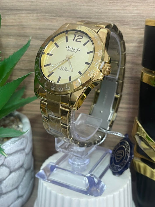 RELOJ SALCO CABALLERO DORADO 12