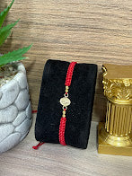 PULSO EN ORO LAMINADO VIRGEN ROJO