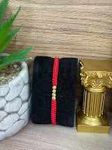 PULSO EN ORO LAMINADO X4 ROJO