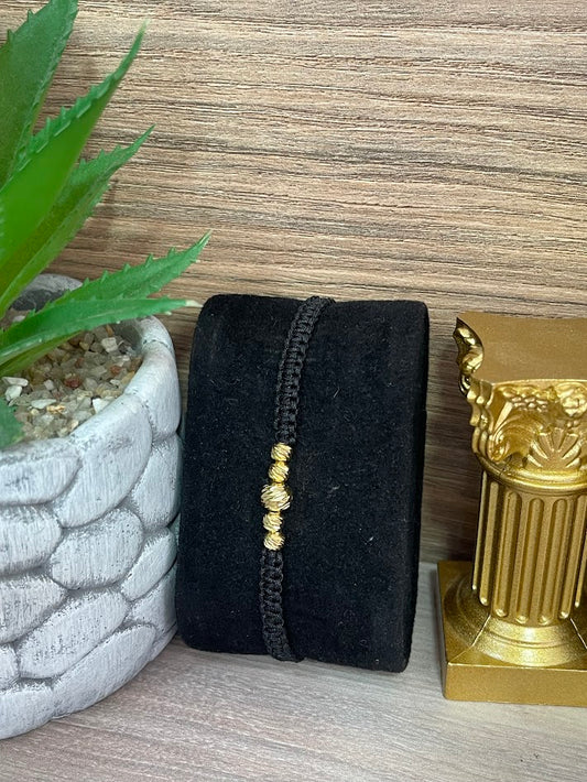 PULSO ORO LAMINADO X5 NEGRO