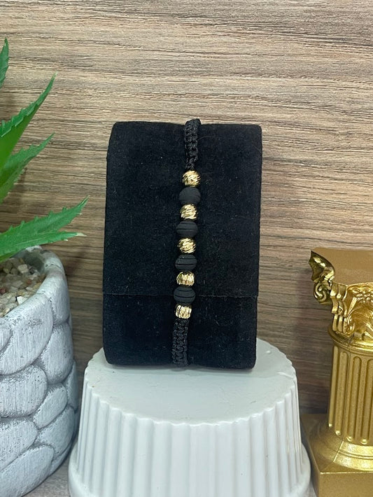 PULSO ORO LAMINADO X5 NEGRO