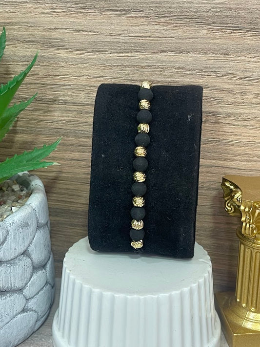 PULSO ORO LAMINADO X8 NEGRO