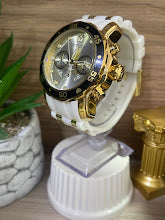 RELOJ INVICTA CABALLERO BLANCO Y DORADO