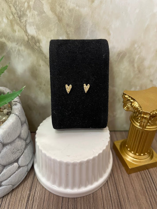 TOPO CORAZON MICROCIRCON 4X7MM ORO LAMINADO