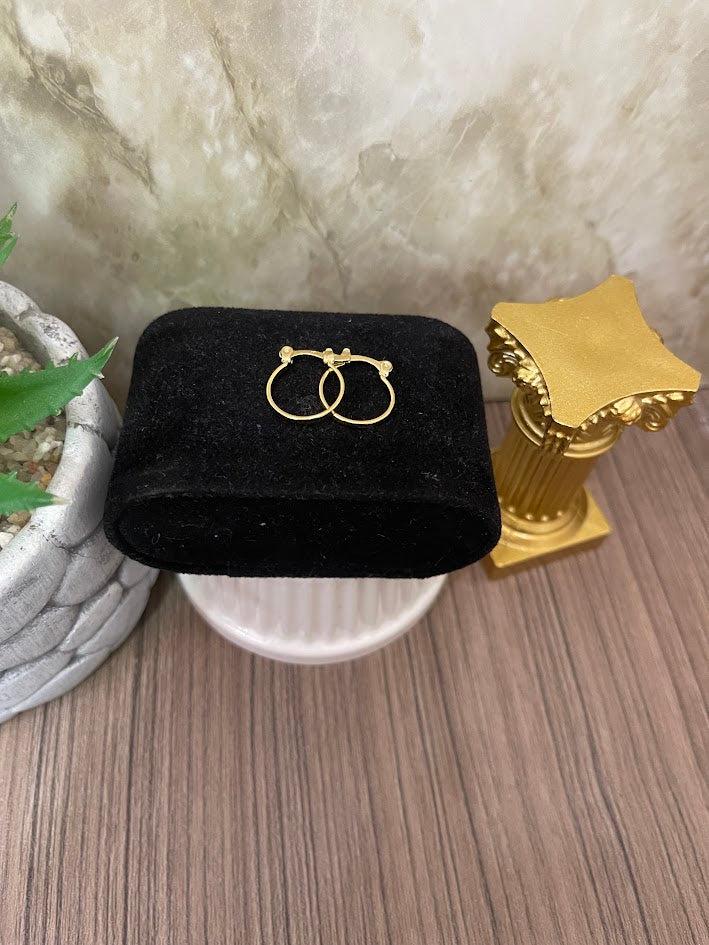 CANDONGA LISA 14MM MINI TUBO CUADRADO ORO LAMINADO