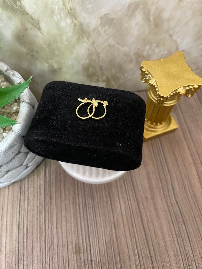 CANDONGA LISA 11MM MINI TUBO CUADRADO ORO LAMINADO