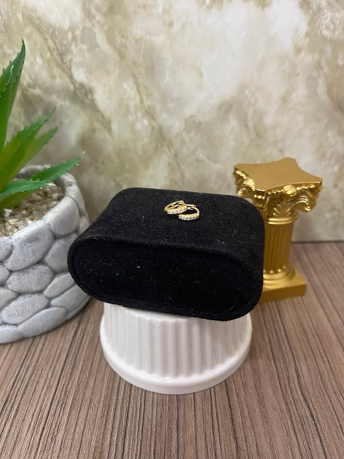 CANDONGA CLICK CIRCON 10MM ORO LAMINADO