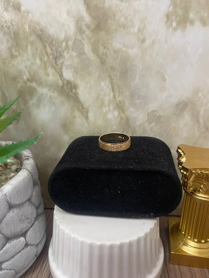 ANILLO ARGOLLA FUSCA 5MM T 6 7 8 9 10 11 ORO LAMINADO