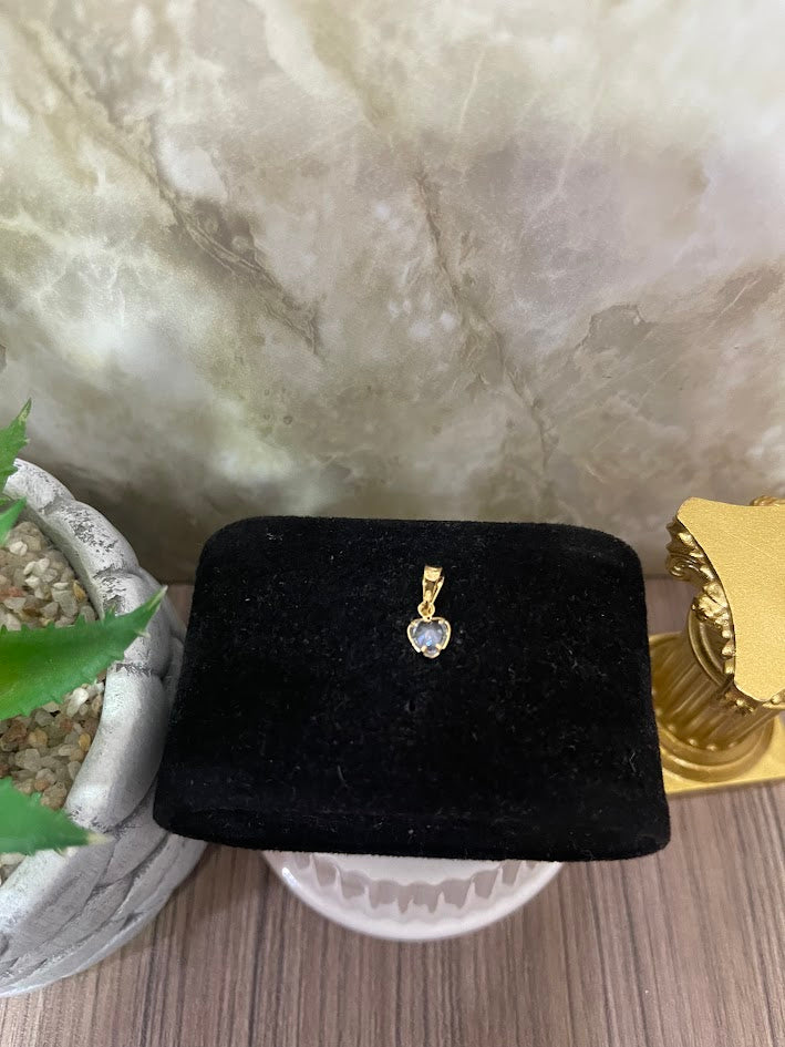 DIJE CORAZON BISEL 5X14MM ORO LAMINADO