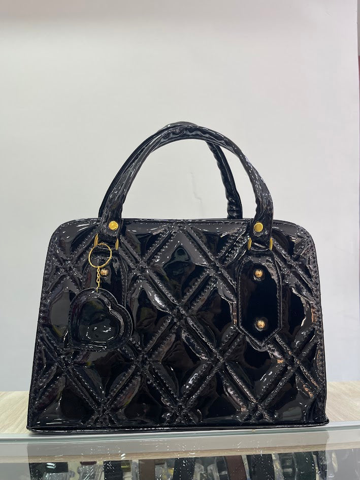 BOLSO DAMA CHAROL TIPO CARTERA NEGRO