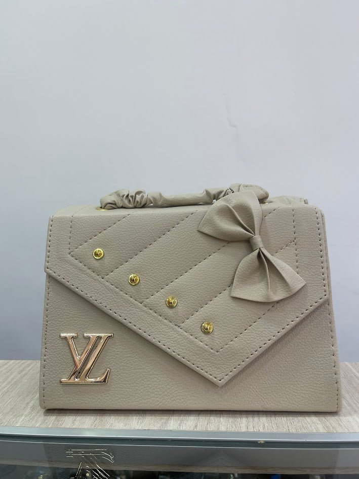 BOLSO DAMA BEIS DETALLE LAZO